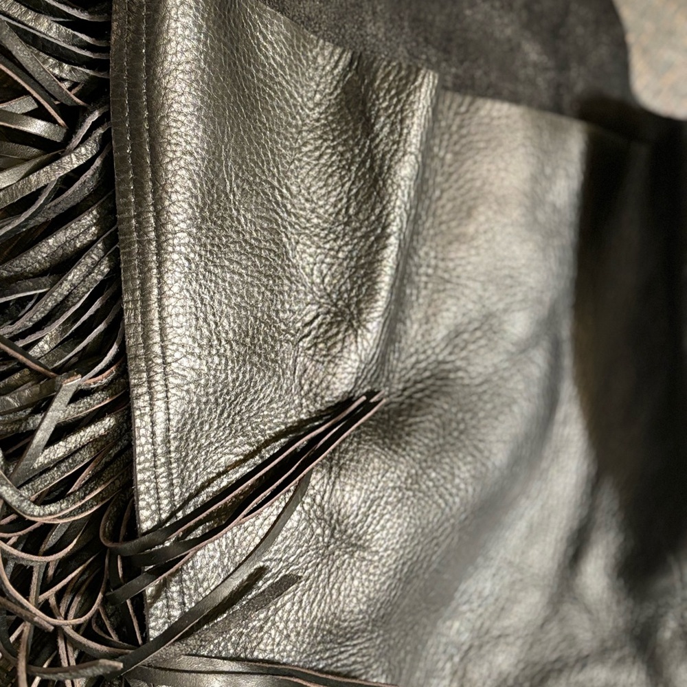 Mens L Leather Chaps